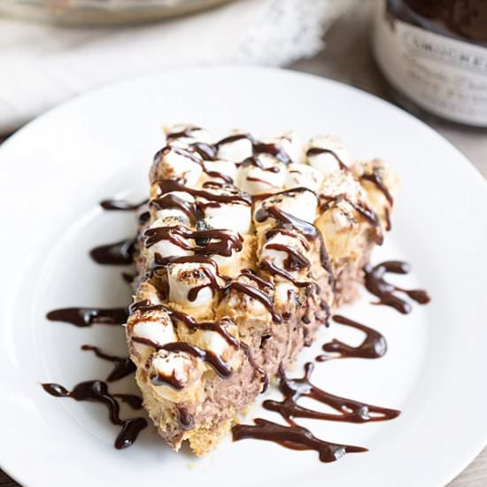 S’mores PB Chocolate Pudding Pie