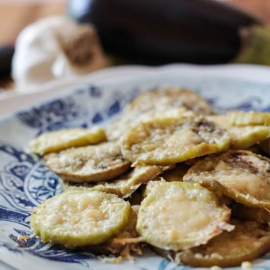 Eggplant Parmesan Chips