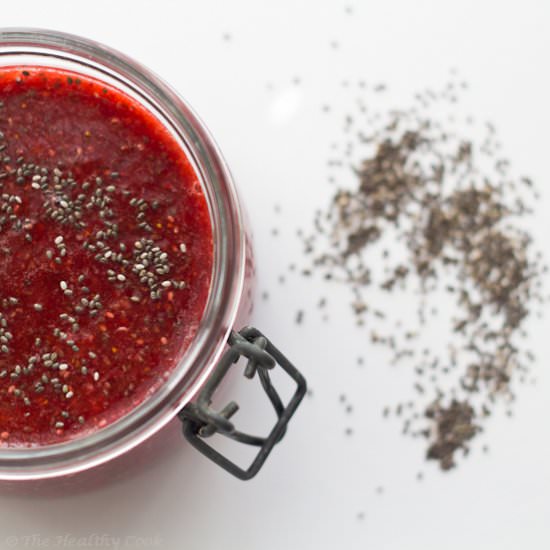 Strawberry Jam with Chia Seeds