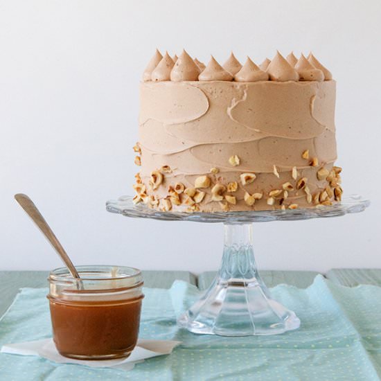 Banana Choco Hazelnut Cake