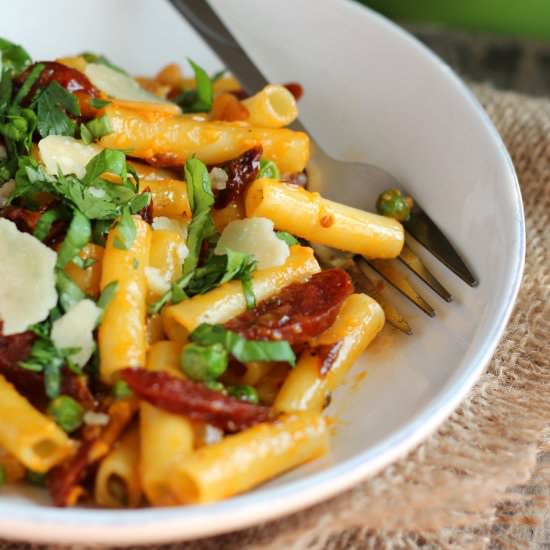 Pasta with Chorizo