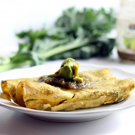 Vegan Lentil & Kale Enchiladas