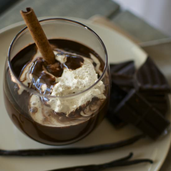 Boozy Gingerbread Hot Chocolate