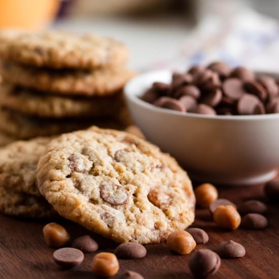 Milk Chocolate Caramel Cookies