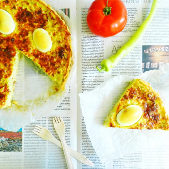 Leek pie