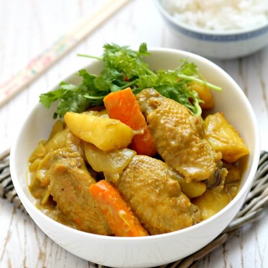 Hongkong-style chicken curry