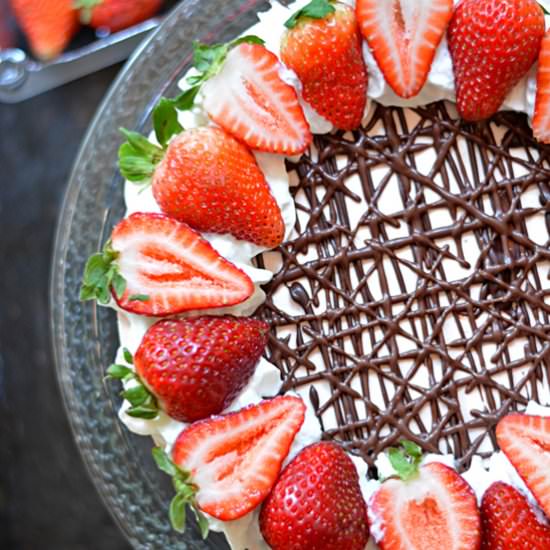 No-Bake Strawberry Cheesecake