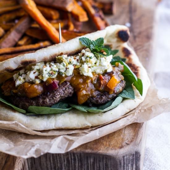 Moroccan Spiced Lamb Burgers