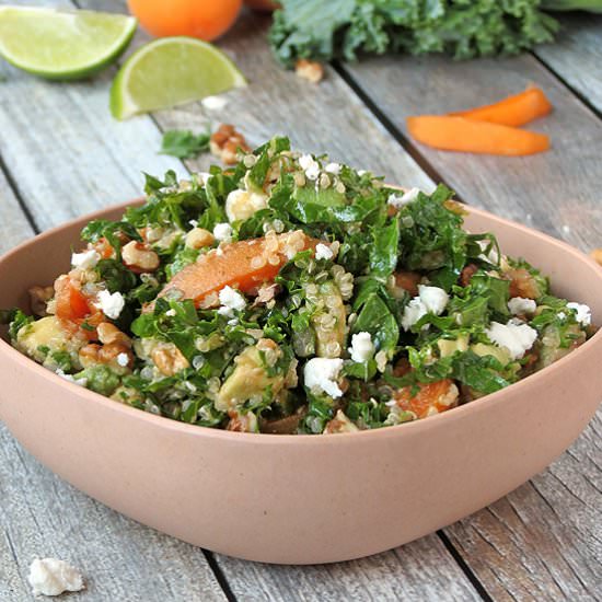 Kale, Quinoa & Apricot Salad