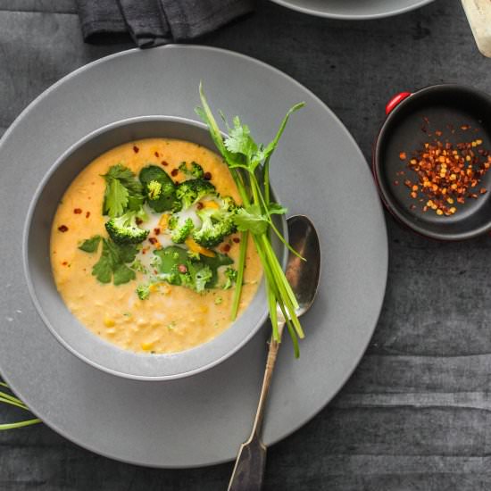 Spicy Thai Corn Soup