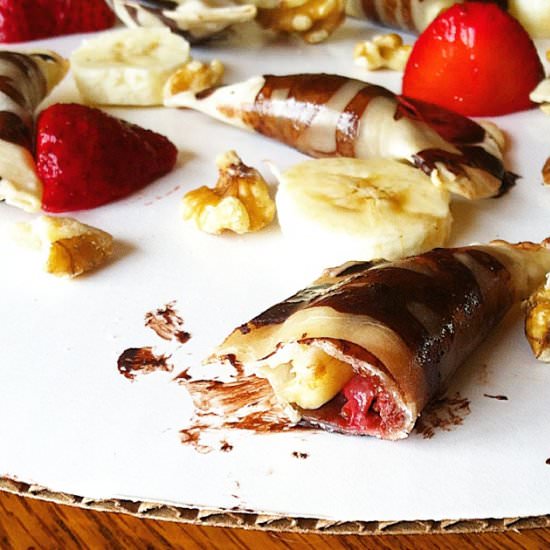 Banana Spilt Wontons