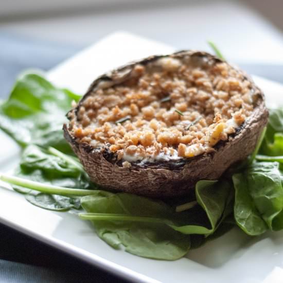 Goat Cheese and Herb Portabella Mushroom