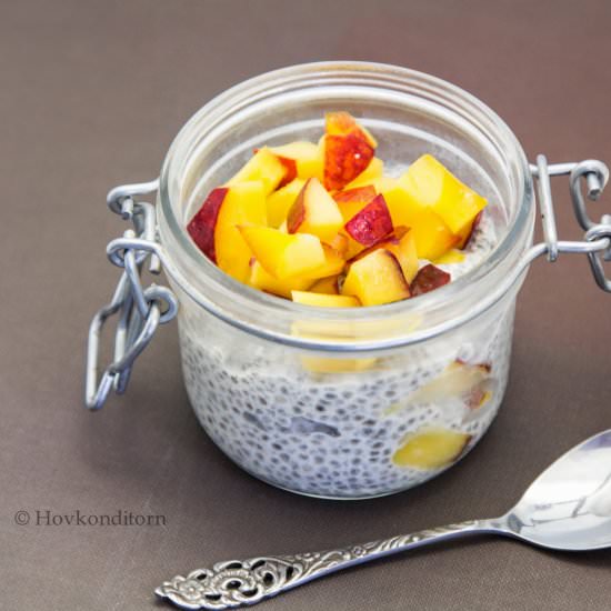 Nectarine Cardamom Chia Pudding