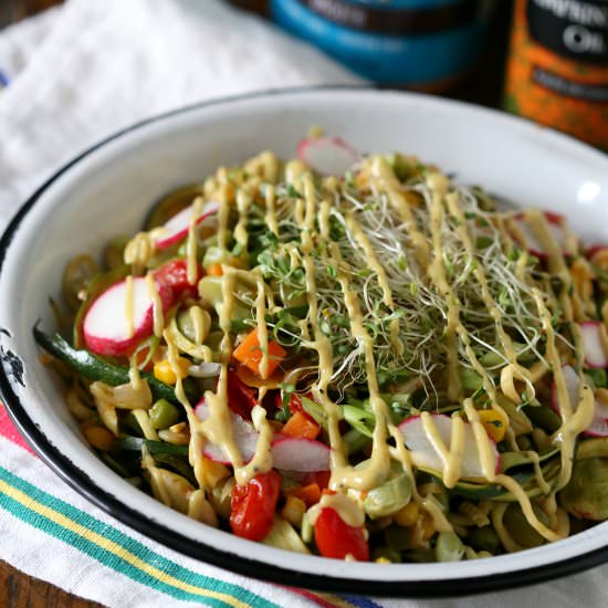 Vegan summer succotash