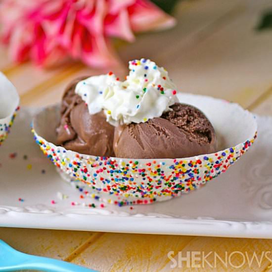 Candy funfetti dessert bowls