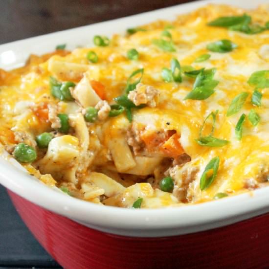 Turkey noodle casserole