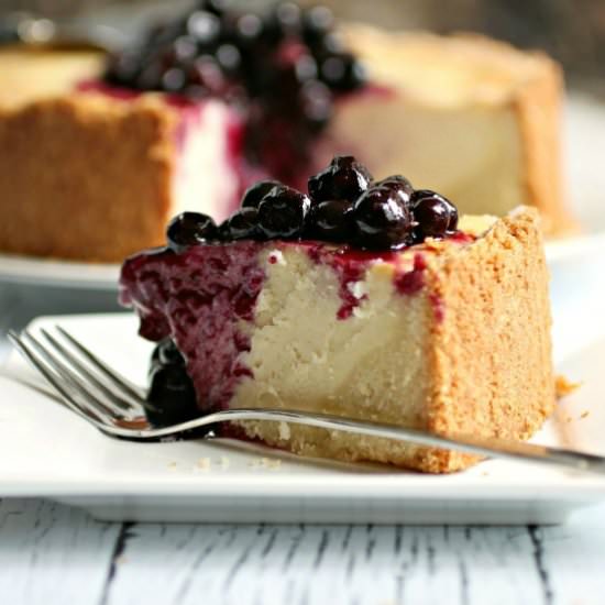 Blueberry Ricotta Cream Cheesecake