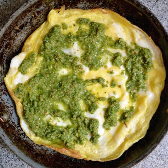 Green Chutney Omelette