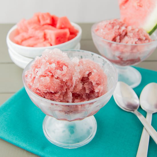 Watermelon and Pomegranate Sorbet