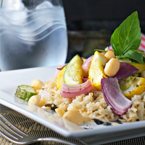 Basil Coconut Brown Rice