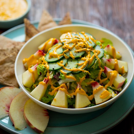 White Peach Summer Salad