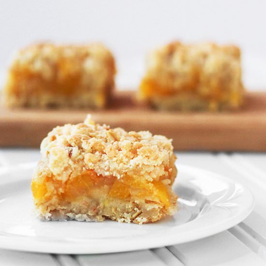 Peach Cobbler Bars