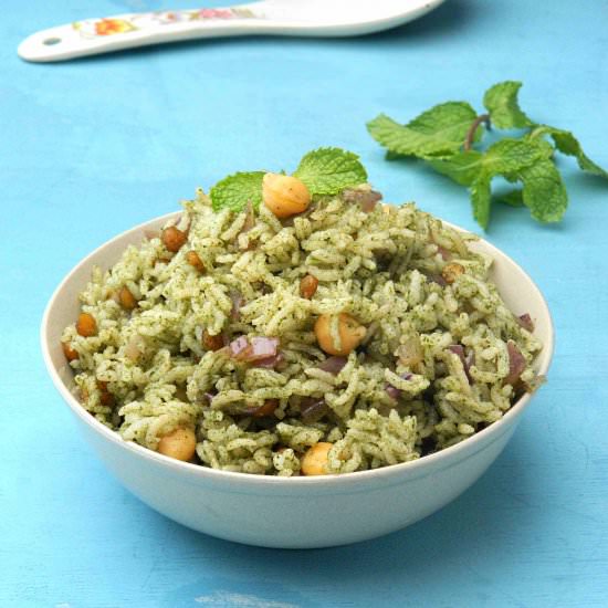 Mint Rice|Pudina Sadham