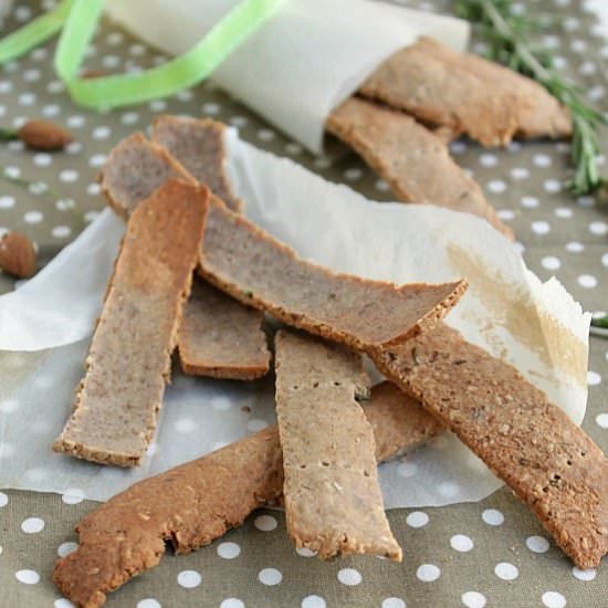 Buckwheat and Rosemary Crackers
