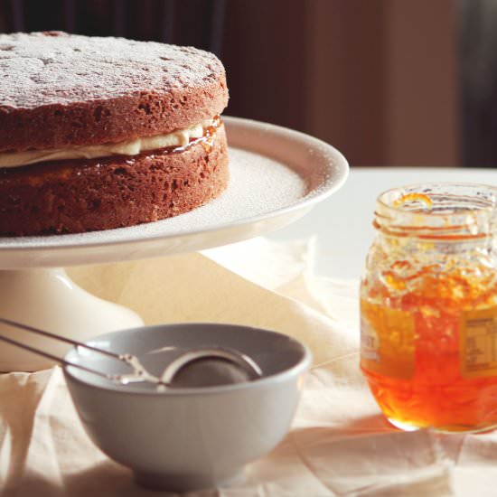 Ginger & Orange Sponge Cake