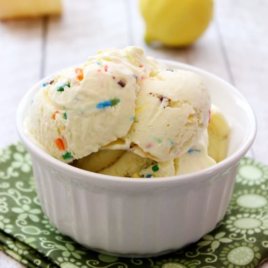 Lemon Funfetti Ice Cream