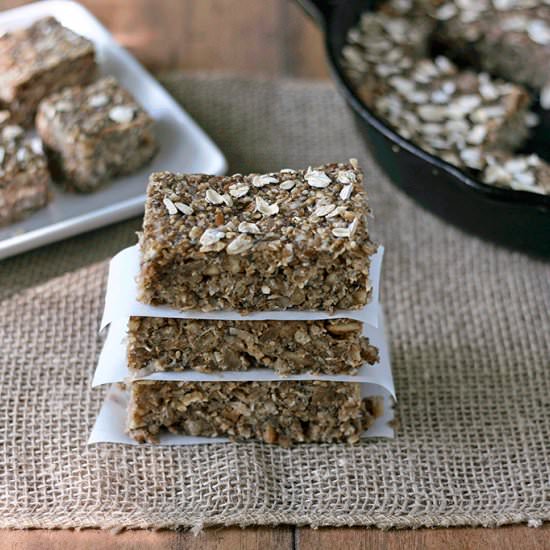 Maple, Oat, & Pecan Power Bars