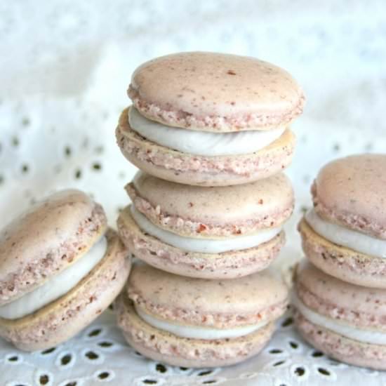 Blackberry Macarons