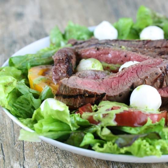 Flank Steak & Heirloom Tomato Salad
