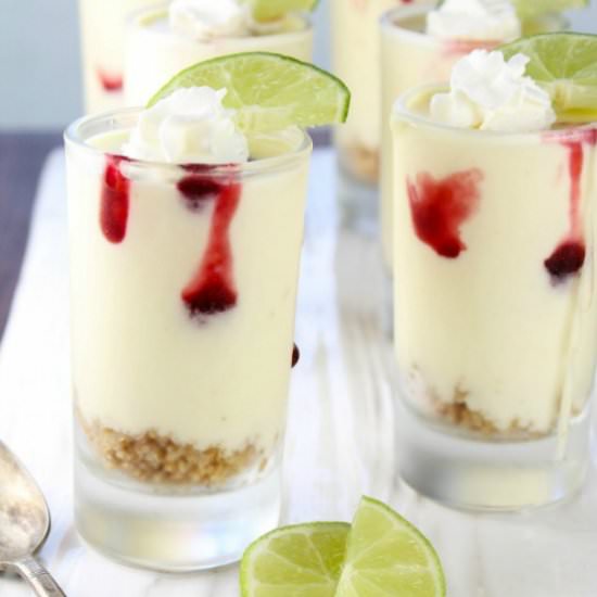 No Bake Lime Cheesecakes