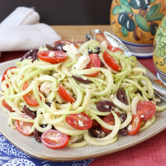 Zucchini Noodles Greek Salad