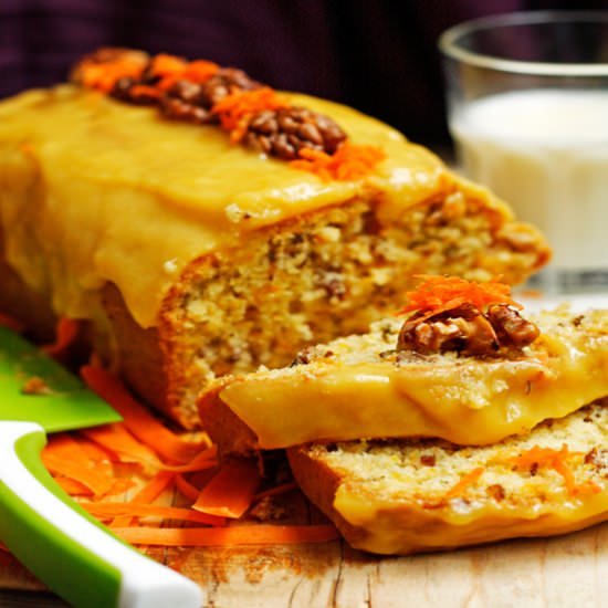 Carrot Cake with Apricot Frosting