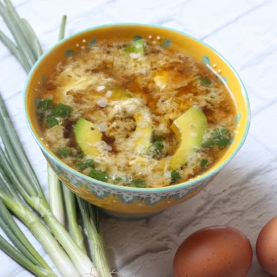 Egg Drop Soup ~ 5 Minute Lunch