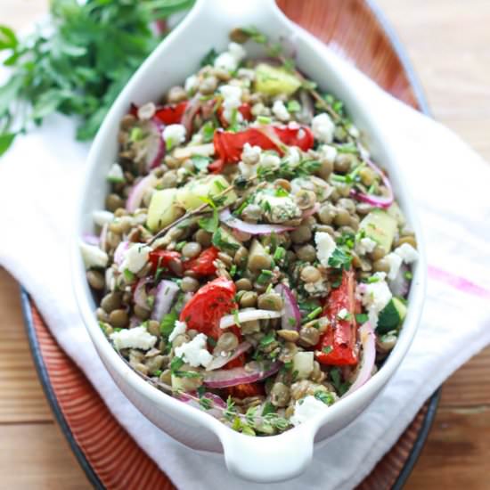 Lentils Greek Style