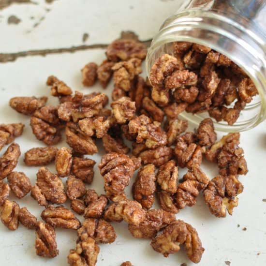 Cinnamon Maple Pecans