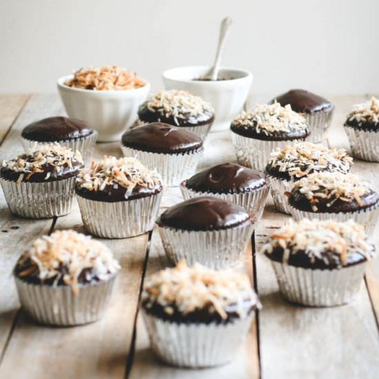 Coconut Macaroon Chocolate Cupcakes