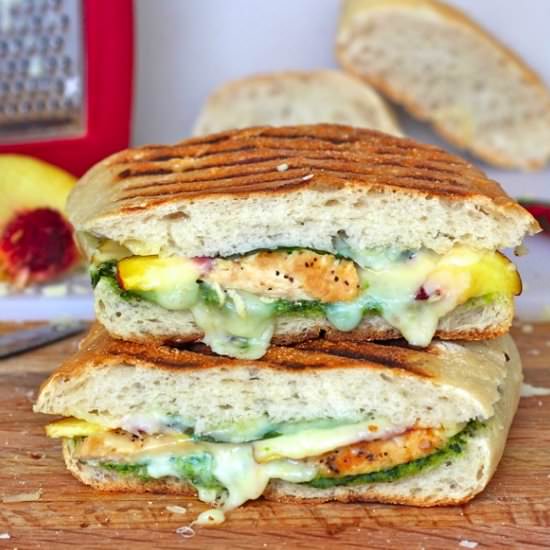 Chicken Pesto Peach Panini