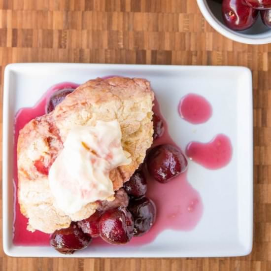 Sweet Cherry Cobbler