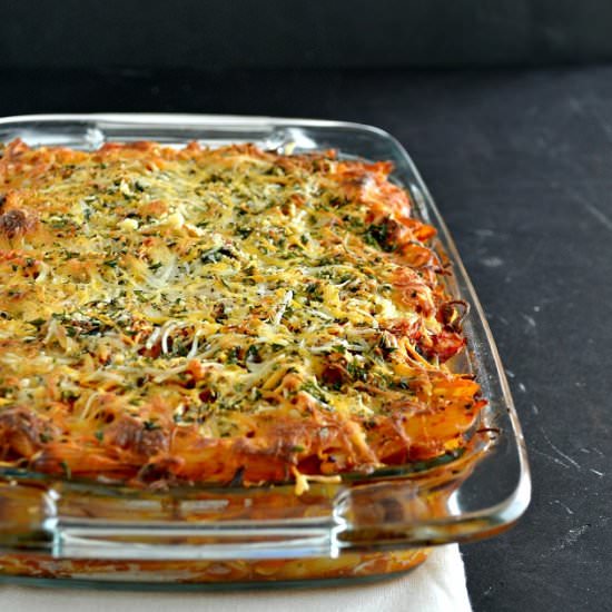 Baked Pasta with Roasted Vegetables