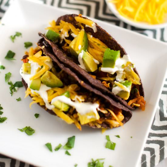 Black Bean, Corn and Avocado Tacos
