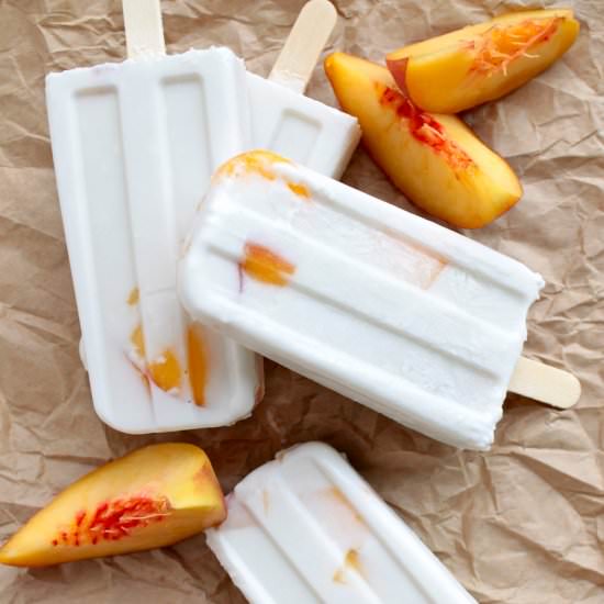 Peaches and Cream Popsicle