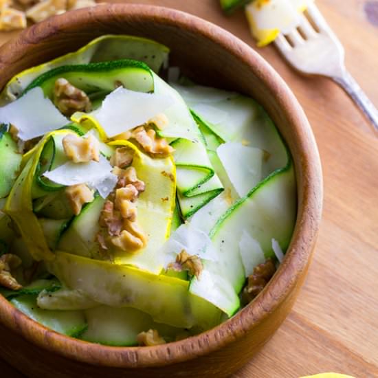 Zucchini, Walnut & Pecorino Salad