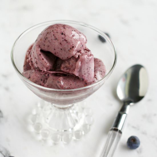 Banana Blueberry Ice Cream