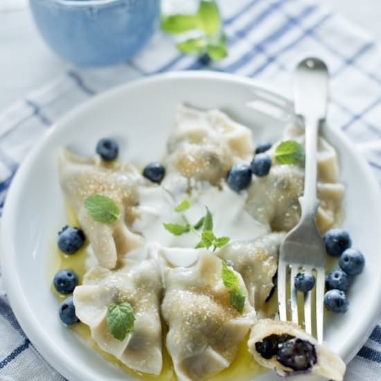 Blueberry dumplings