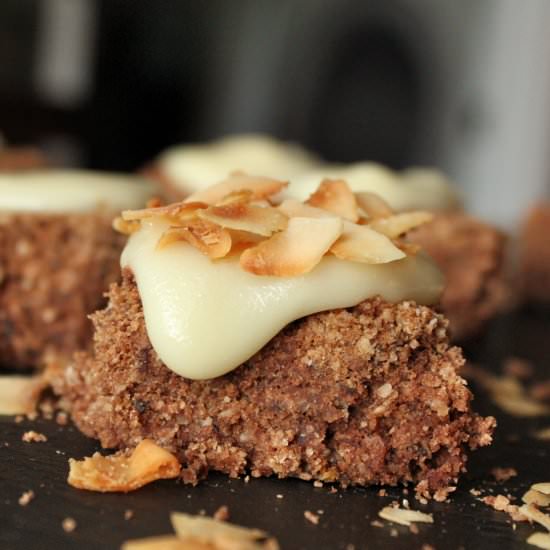 Coconut Protein Brownie Bites
