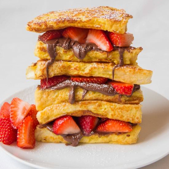 Strawberry Nutella French Toast